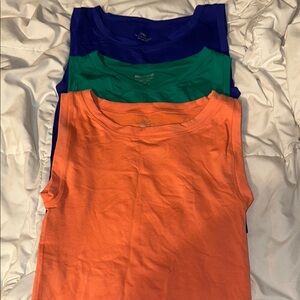 Zenana Outfitters Blue and Green Tank Tops Soft Lightweight Casual Wear